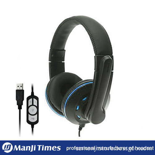 New Design Wired USB Gaming Noise Canceling Headphone